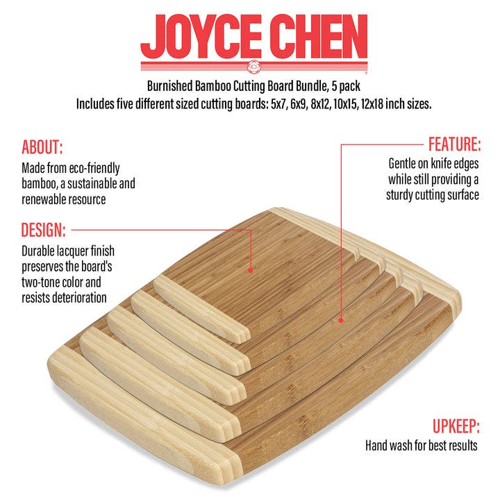 JOYCE CHEN Burnished Cutting Board Set, 5 pack | Nordstrom