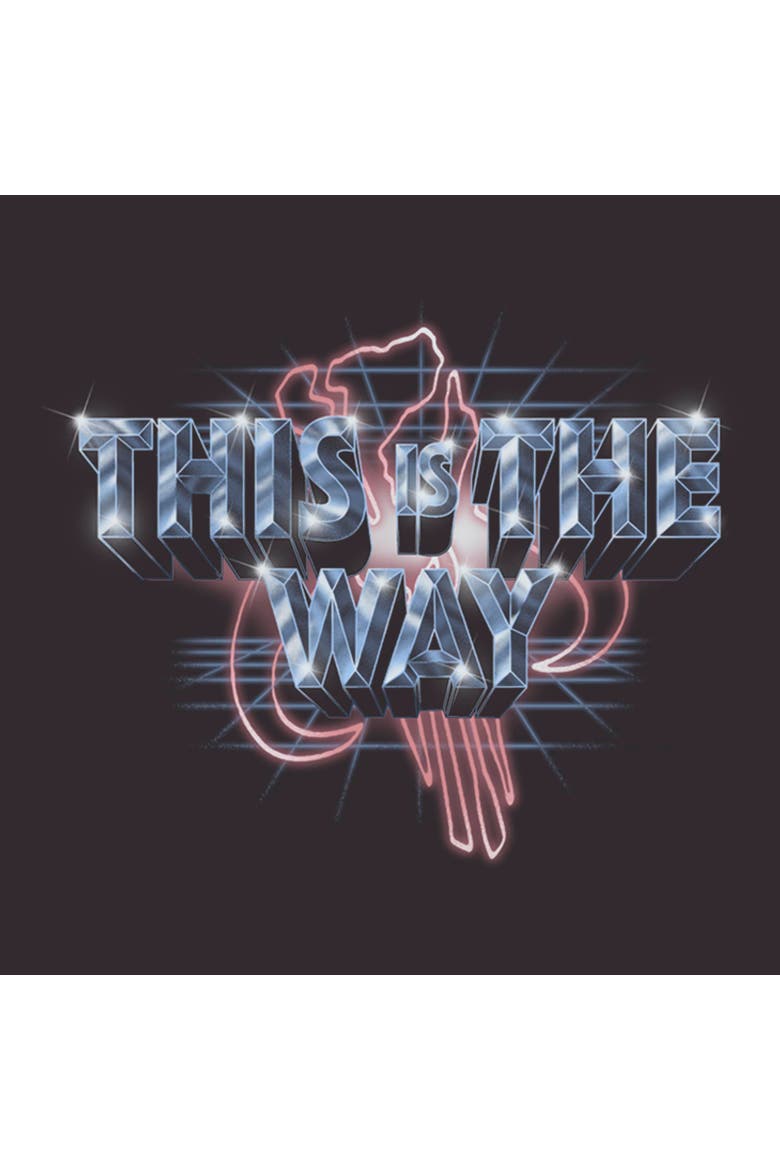 Men's Star Wars The Mandalorian This Is The Way Crest  Graphic T-Shirt, Alternate, color, Charcoal