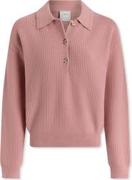 Varley Marlie Half Placket Knit Polo Sweater