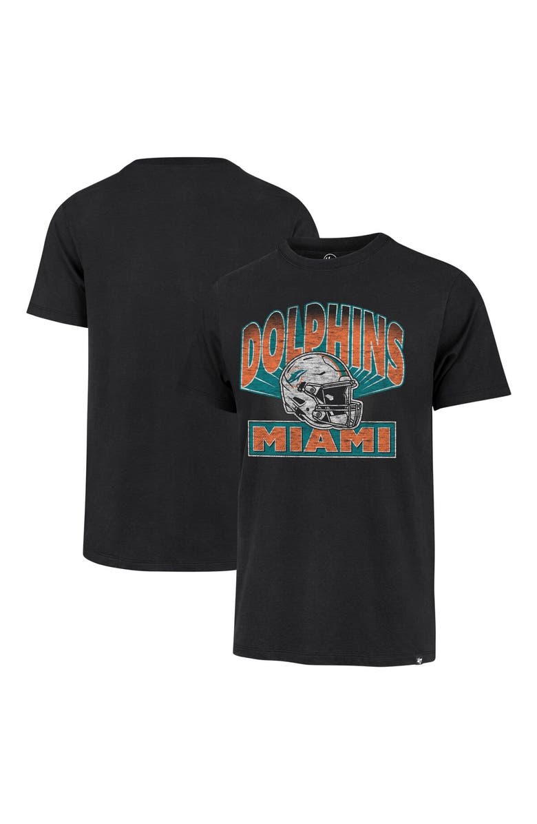 '47 Men's '47 Black Miami Dolphins Amplify Franklin T-Shirt, Alternate, color, Black