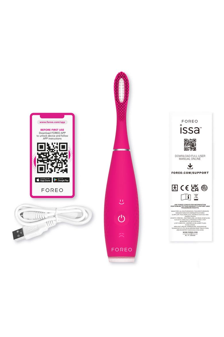 ISSA 4 Smile Electric Toothbrush, Alternate, color, WILD STRAWBERRY