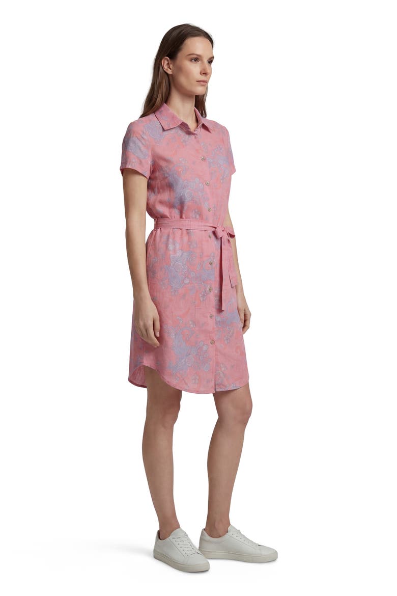 Paisley Explosion Womens Shirt Dress, Alternate, color, PAISLEY EXPLOSION CORAL