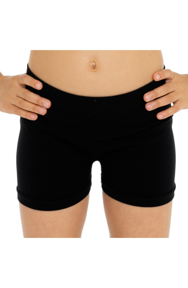 Malibu Sugar Solid boy shorts - Little Kid, Main, color, Black