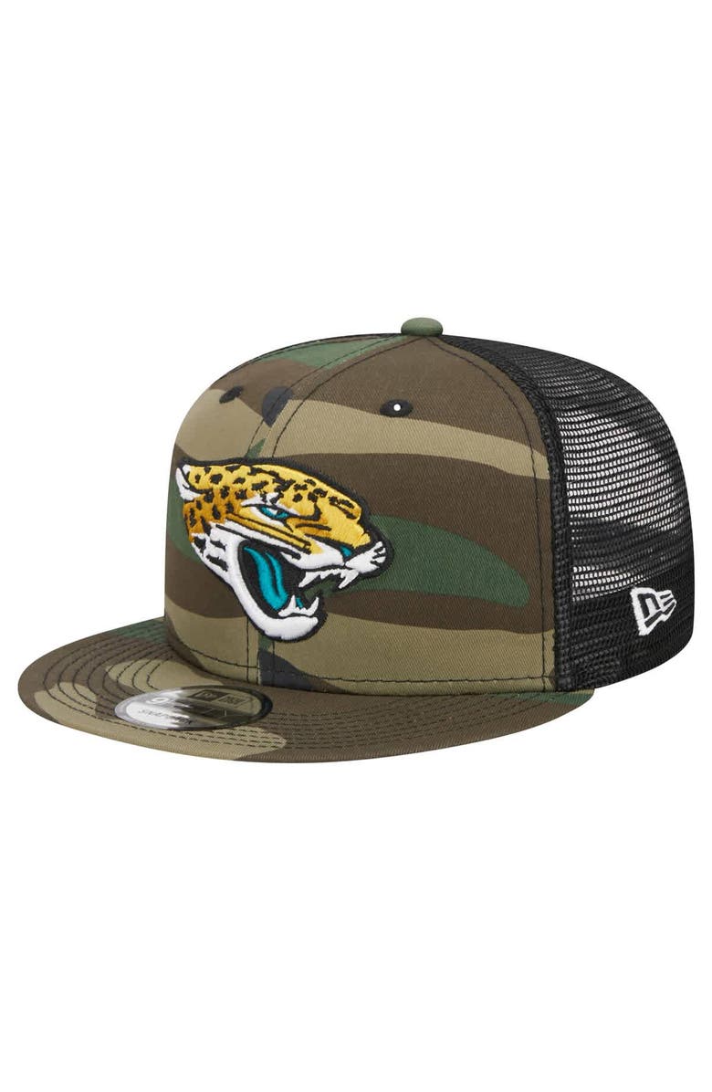 New Era Men's New Era Camo Jacksonville Jaguars  Main Trucker 9FIFTY Snapback Hat, Main, color, Camo