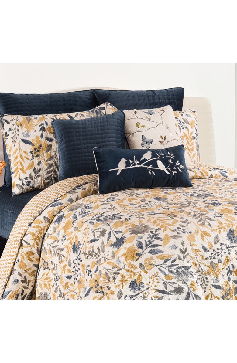 C&F Home Natural Home Cotton Quilt Set - Reversible and Machine Washable, Main, color, Yellow