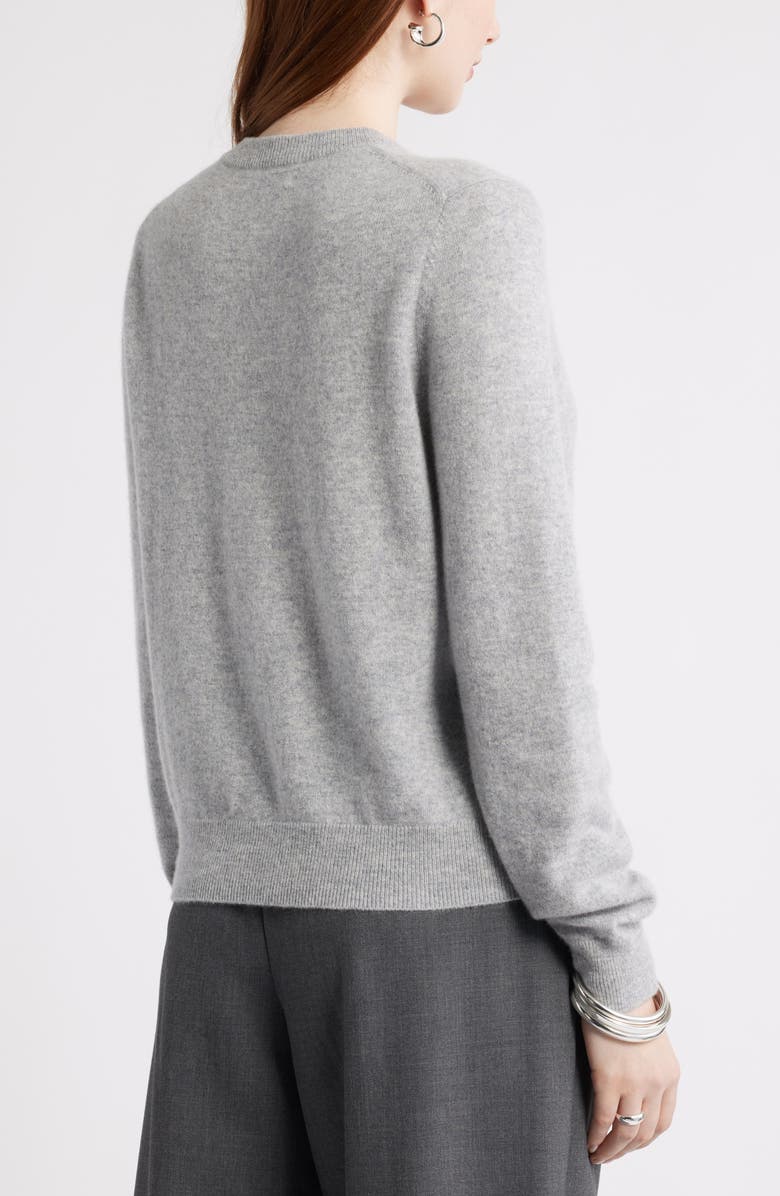 Nordstrom Cashmere Button-up Cardigan, Alternate, color, Grey Silk Heather