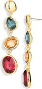 Panacea Mixed Crystal Linear Drop Earrings