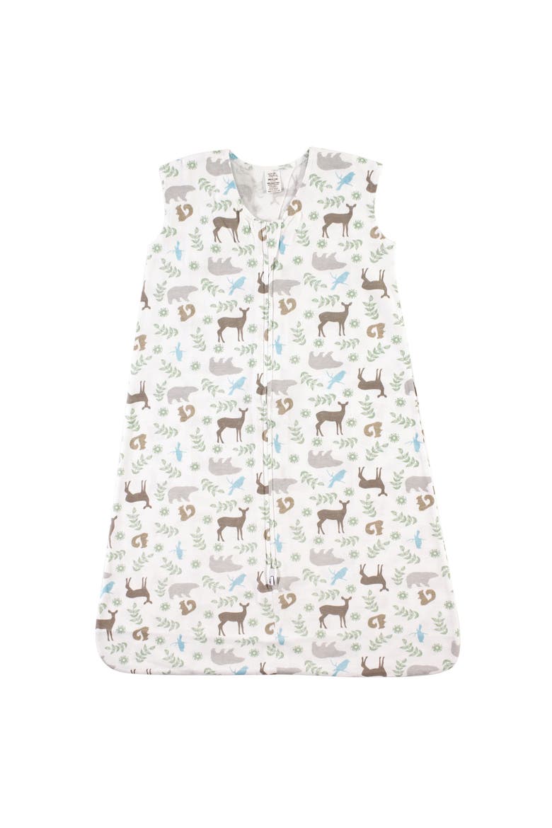 Organic Cotton Sleeveless Wearable Sleeping Bag, Sack, Blanket, Main, color, Forest