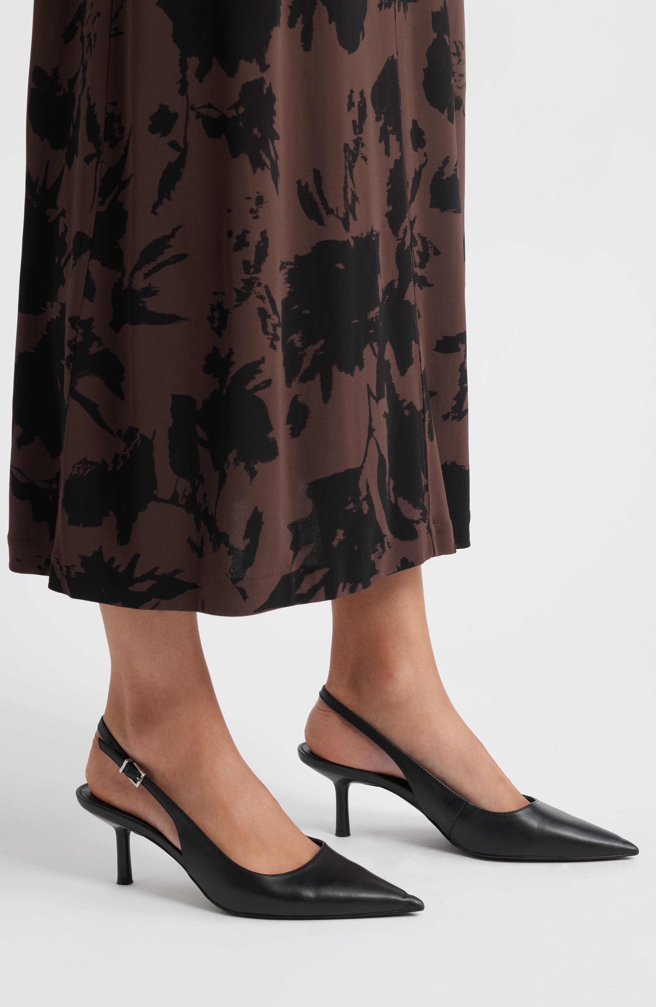 Nordstrom Liza Slingback Pointed Toe Pump, Alternate, color, Black