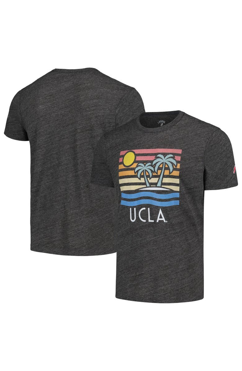 LEAGUE COLLEGIATE WEAR Men's League Collegiate Wear Heather Charcoal UCLA Bruins Hyper Local Victory Falls Tri-Blend T-Shirt, Main, color, 