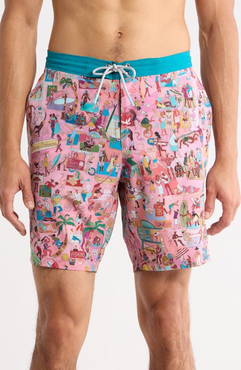 Baja Scenic To Believe It 8-Inch Swim Trunks