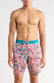 Tommy Bahama Baja Scenic To Believe It 8-Inch Swim Trunks