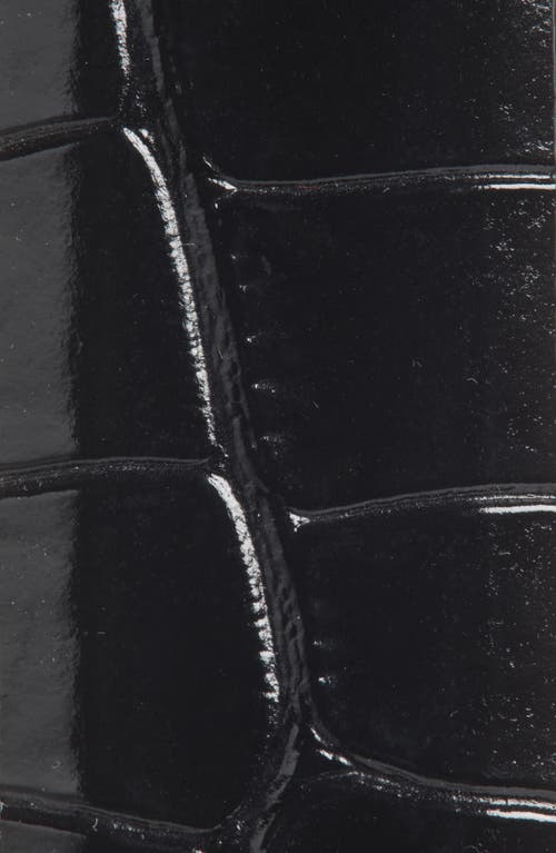 Dehanche Déhanche Hollyhock Croc Embossed Patent Leather Belt