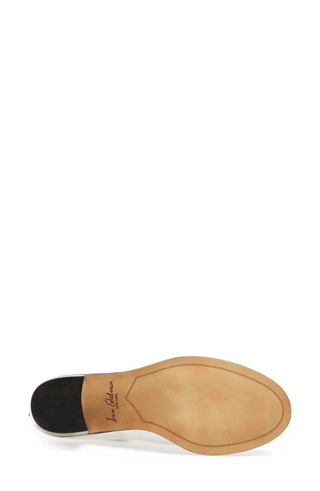 'Justin' Leather Bootie, Alternate, color, SNOW WHITE LEATHER