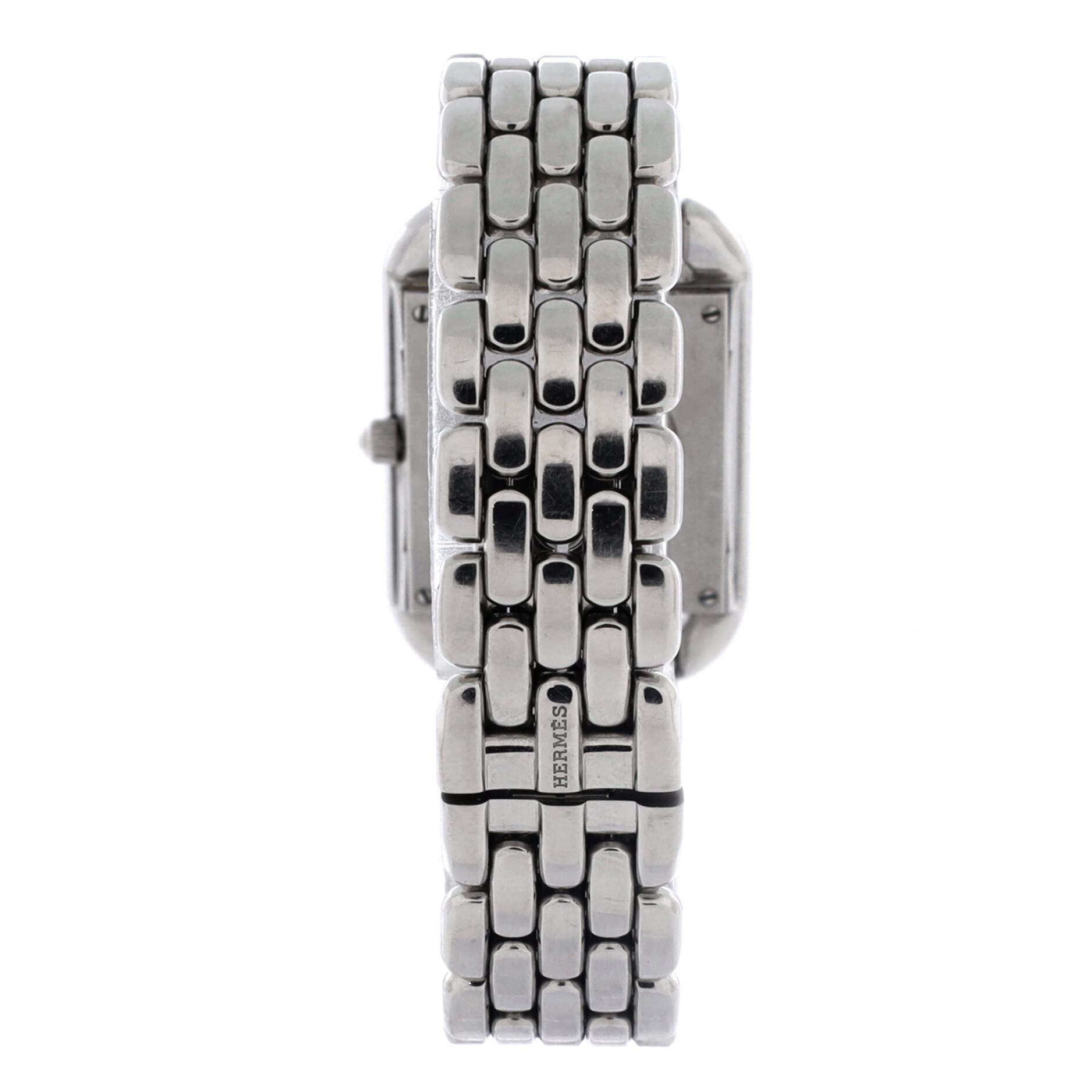 Pre-Owned Hermes Cape Cod Quartz Watch Stainless Steel 23, Alternate, color, Silver