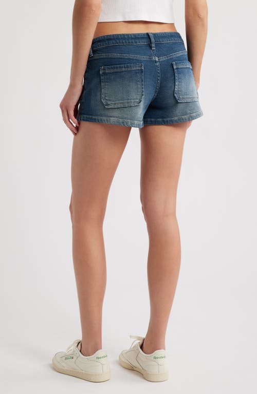 Ptcl Dara Drawstring Waist Denim Shorts In Indigo