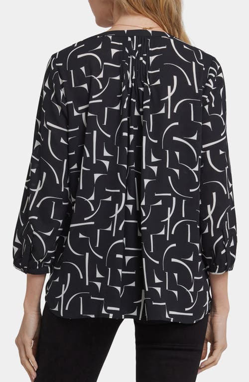 Nydj Pintuck Top In Black