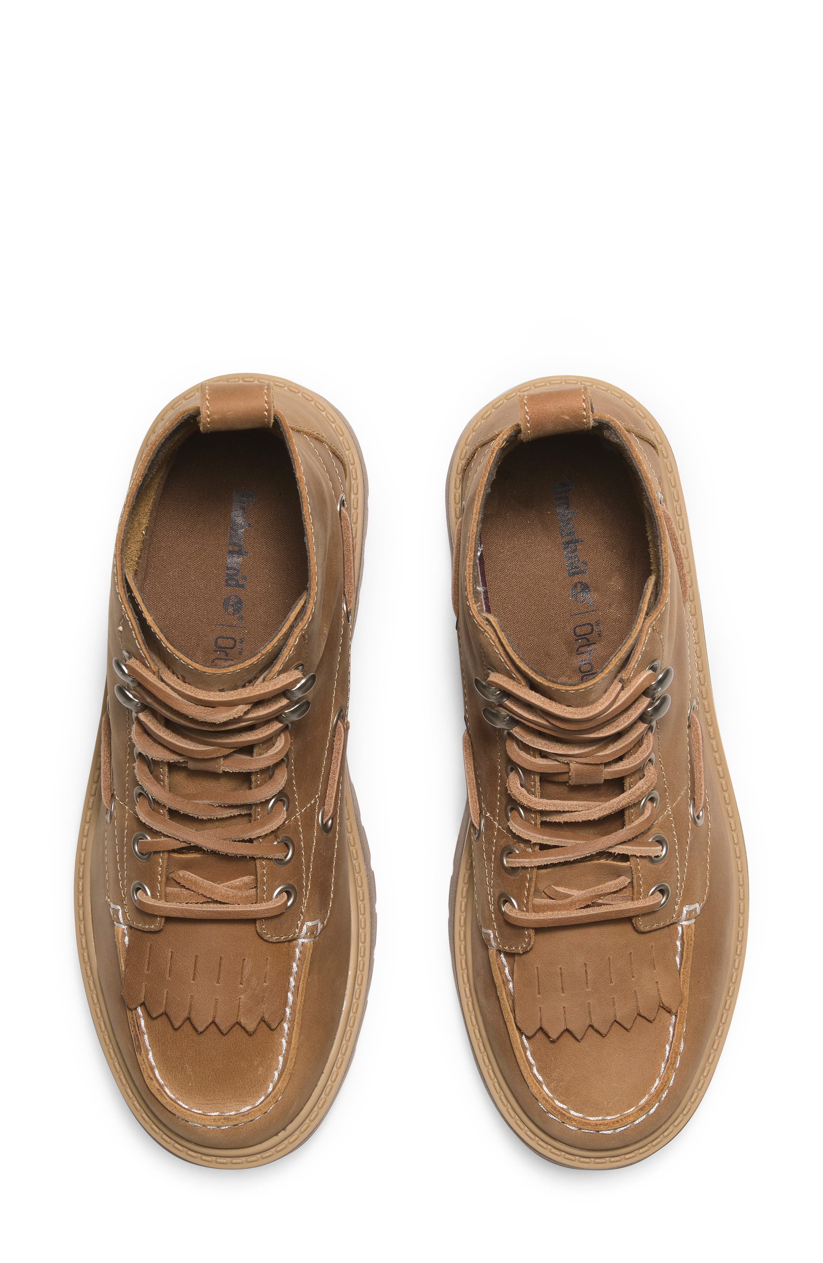 Timberland Stone Street Platform Hiking Boot, Alternate, color, Wheat Full Grain