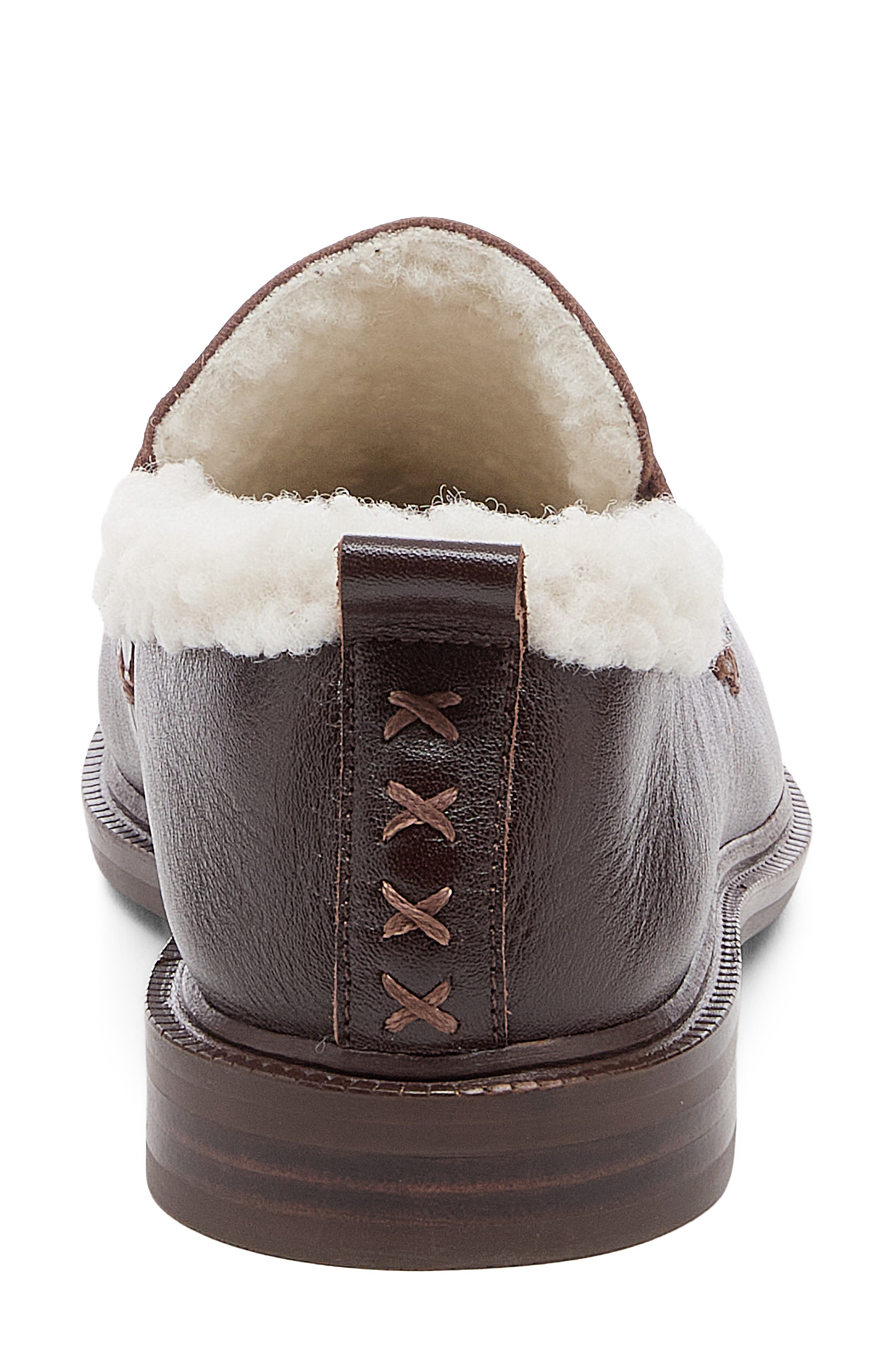 Lens Penny Loafer, Alternate, color, WARM BROWN