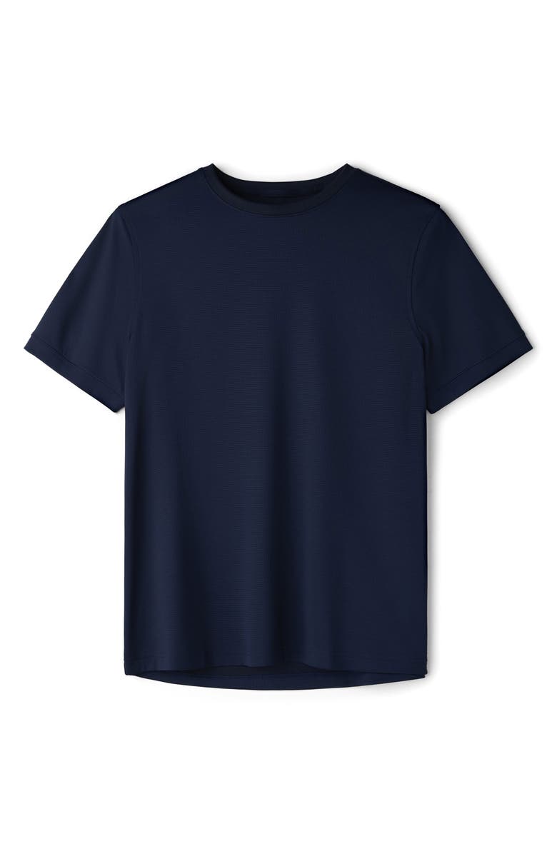 Rhone Waffle Tech Crew T-Shirt, Alternate, color, True Navy