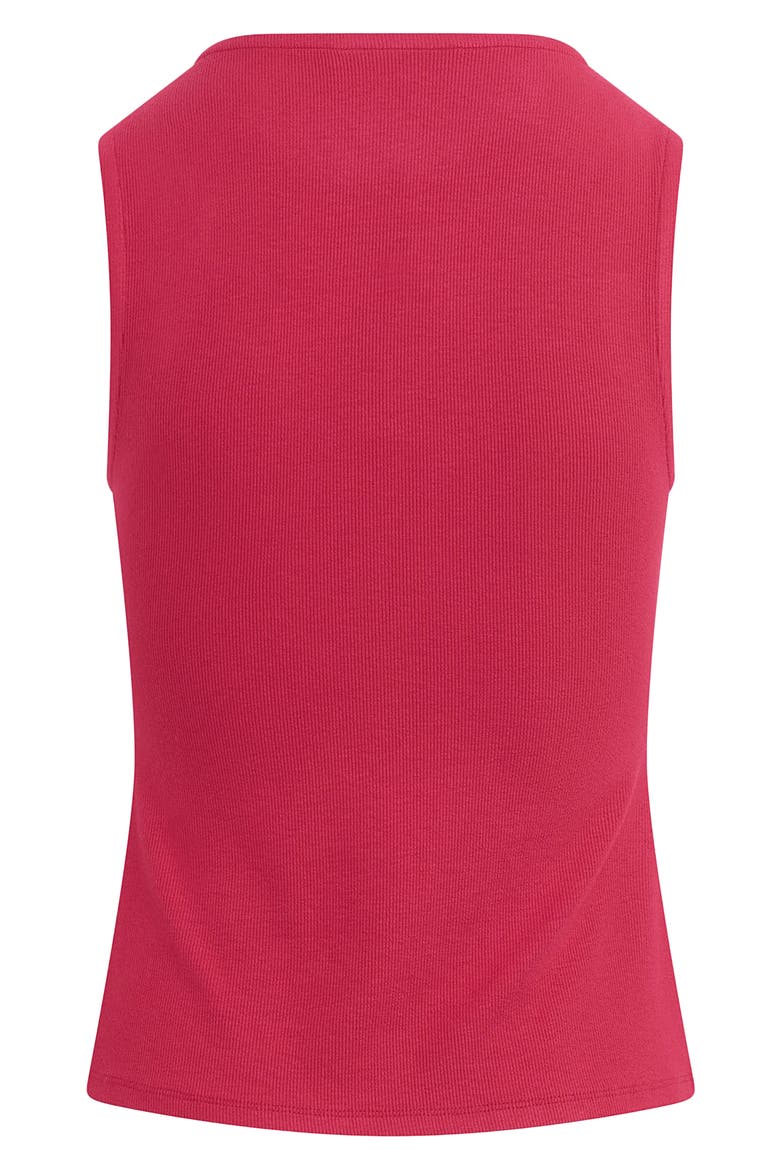 The Good Luck Rib Top, Alternate, color, RASPBERRY