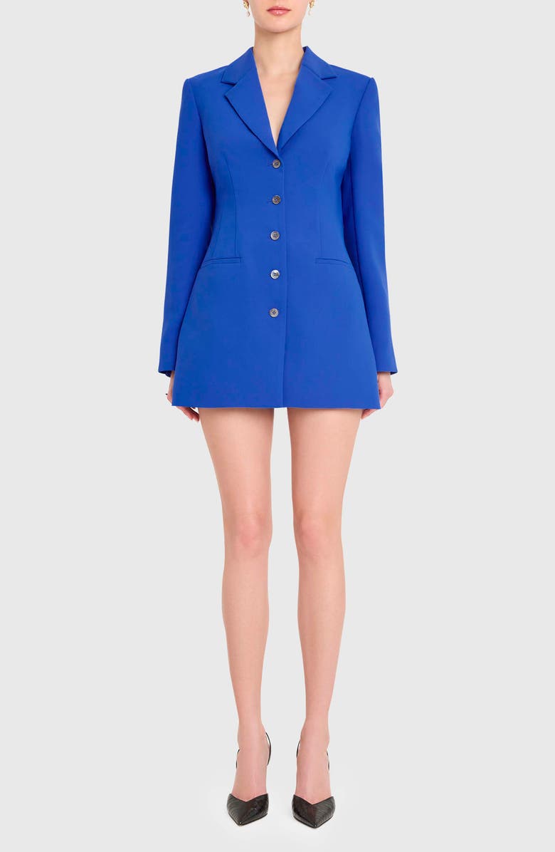 Amanda Uprichard Peralta Blazer Romper, Main, color, Bblue