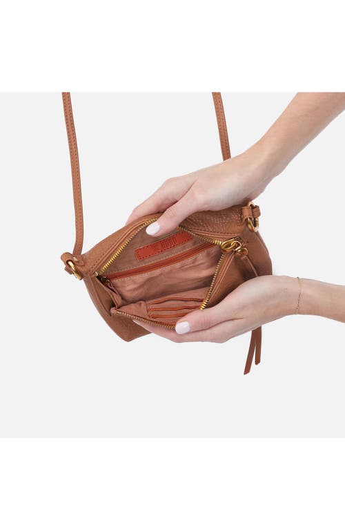 Hobo Run About Leather Crossbody Bag In Warm Honey