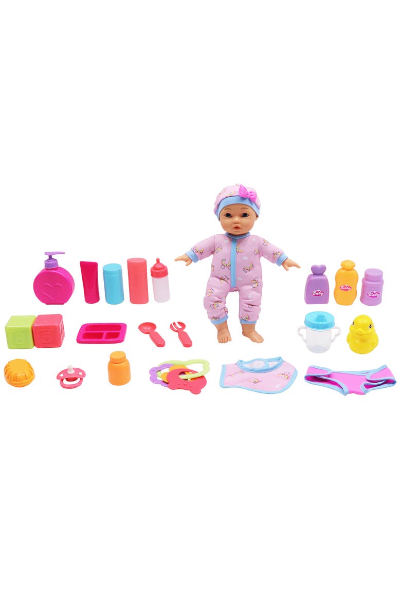 12 Inch  Baby Doll Starter Set 22 pieces, Ages 2+, Main, color, Multicolored