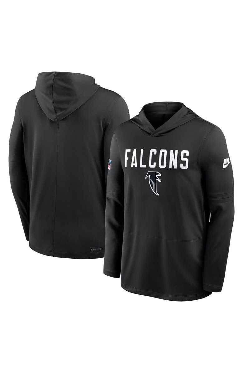 Nike Men's Nike Black Atlanta Falcons Alt Pack Pass Accuracy Performance Long Sleeve Hoodie T-Shirt, Alternate, color, Black