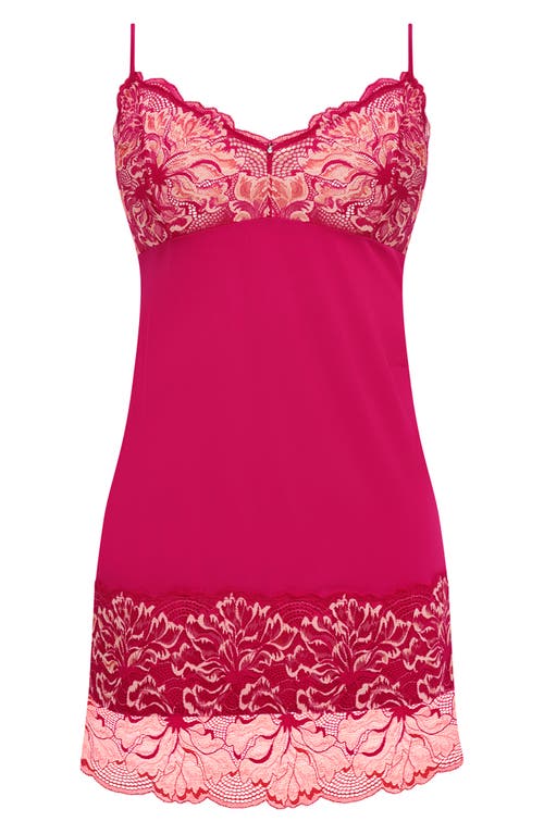Fantasie Emmaline V-back Lace Chemise In Pink