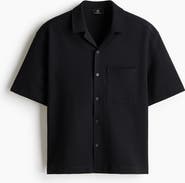 H&M Relaxed Fit Waffled Resort Shirt