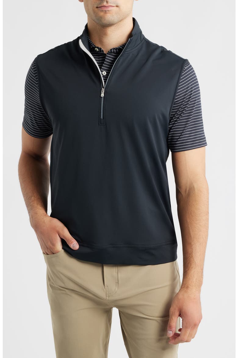 Torque Quarter-Zip Vest, Main, color, BLACK