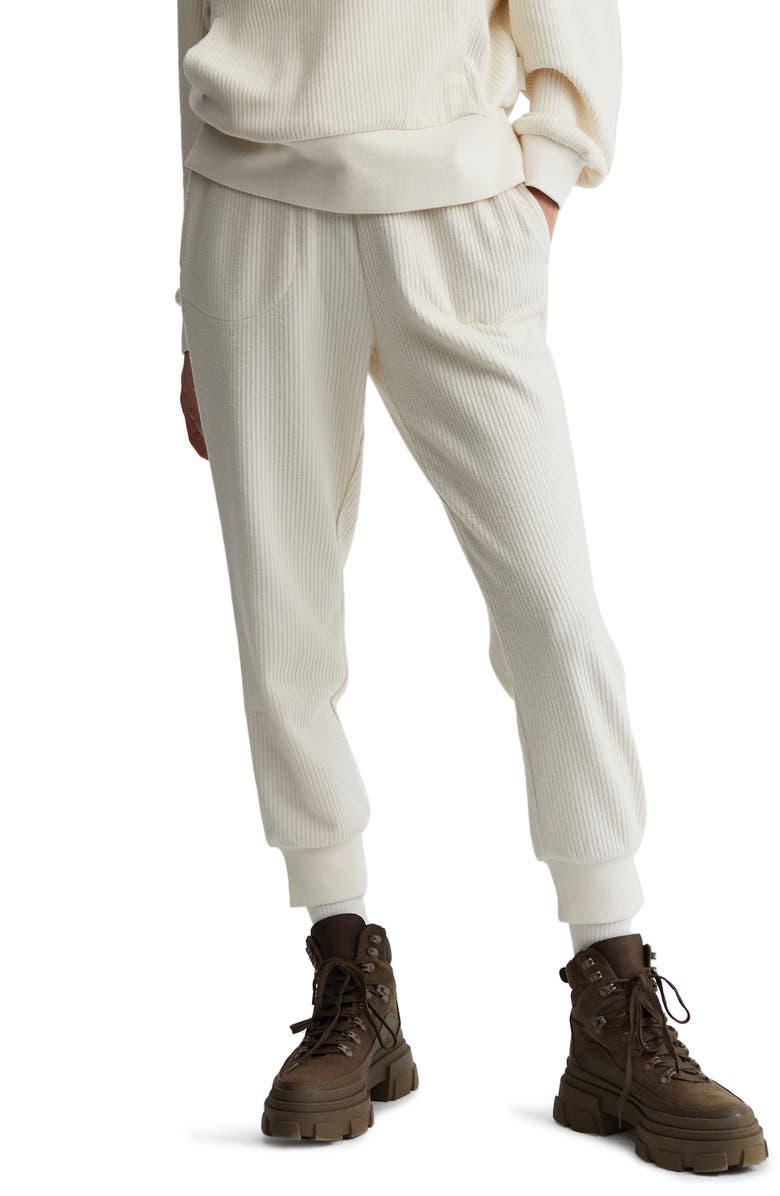 Varley Russell Slim Fit Ribbed Velour Joggers, Main, color, 
