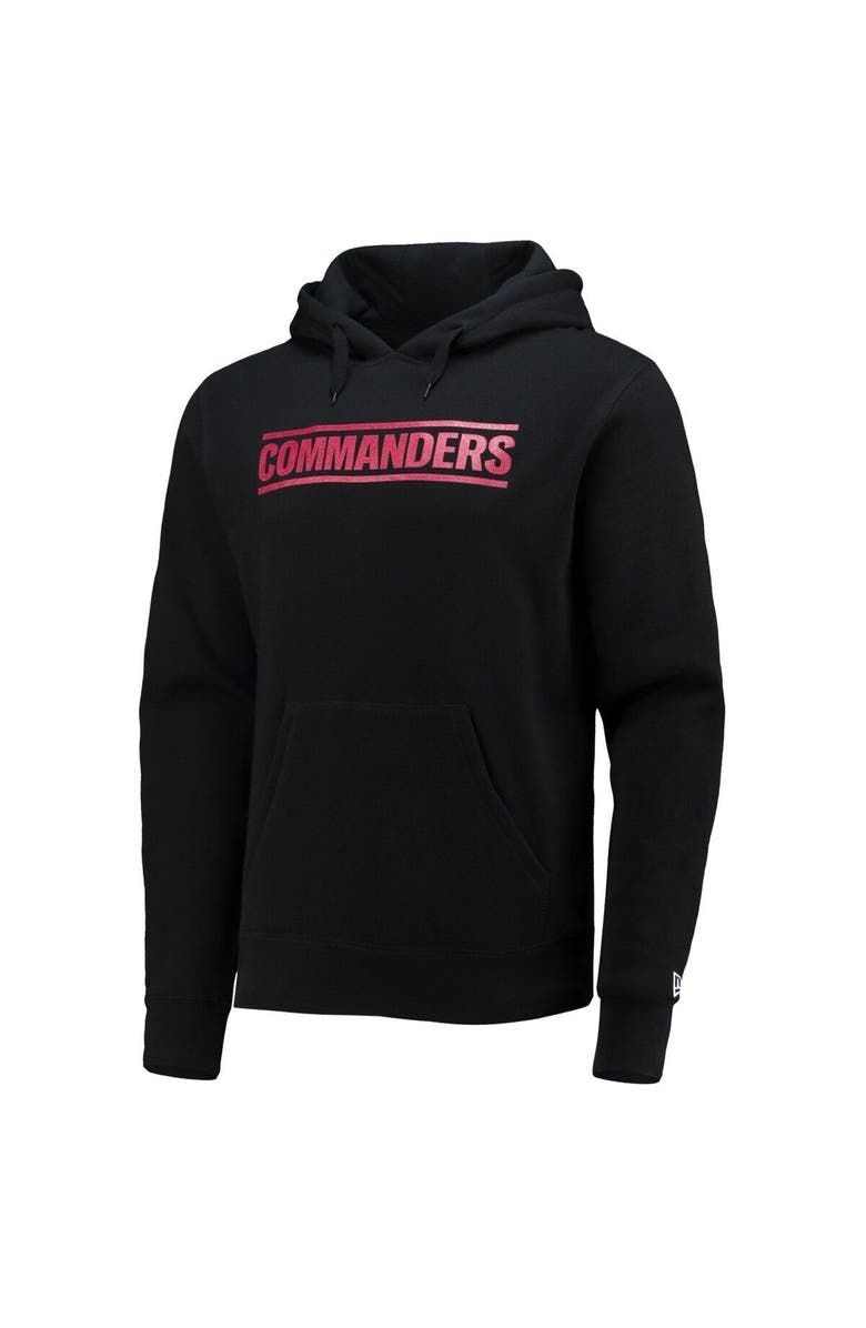 New Era Men's New Era Black Washington Commanders Fleece Pullover Hoodie, Alternate, color,