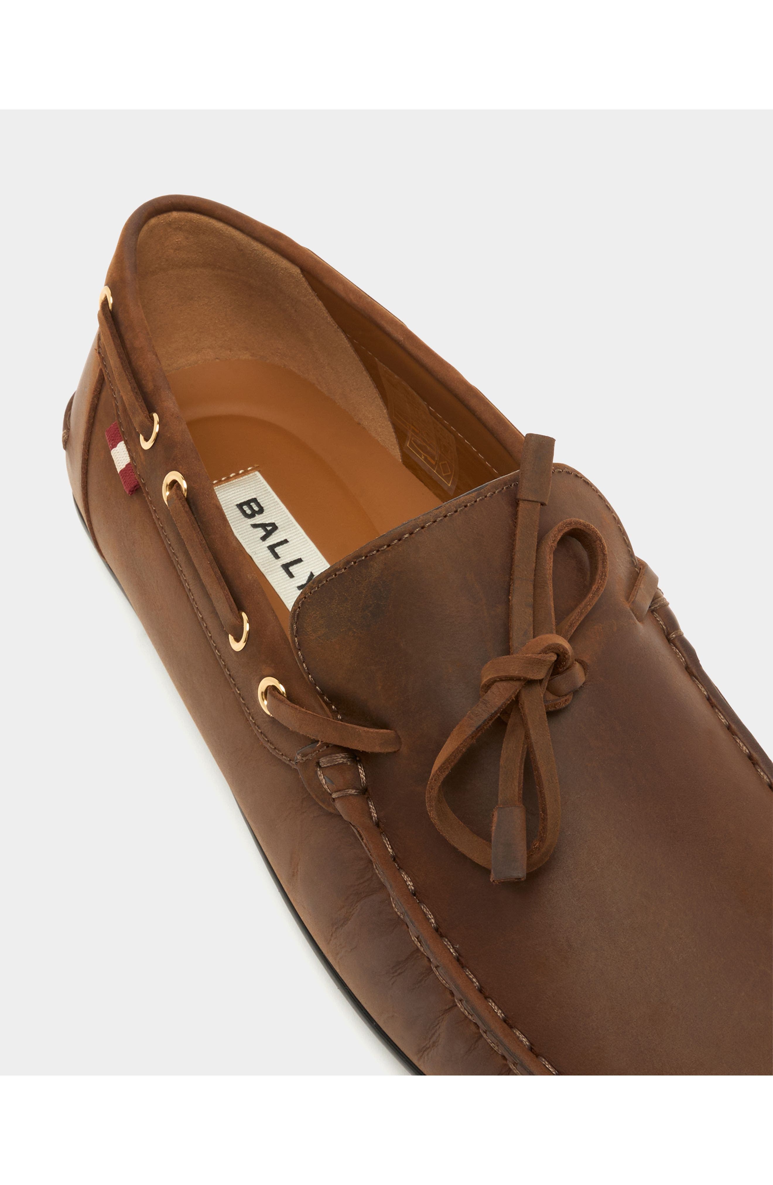 Bally Clay Driver in Nubuck, Alternate, color, Brown