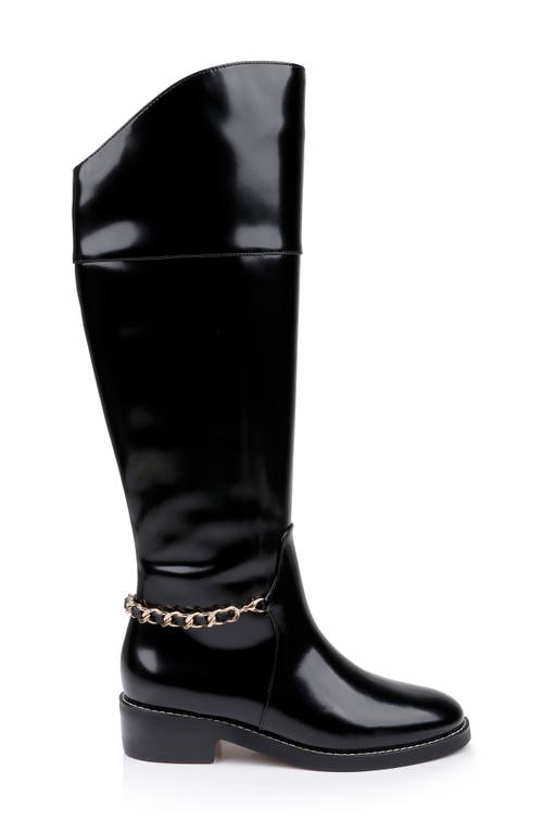 L'agence Eulalie Ii Knee High Boot In Black Leather