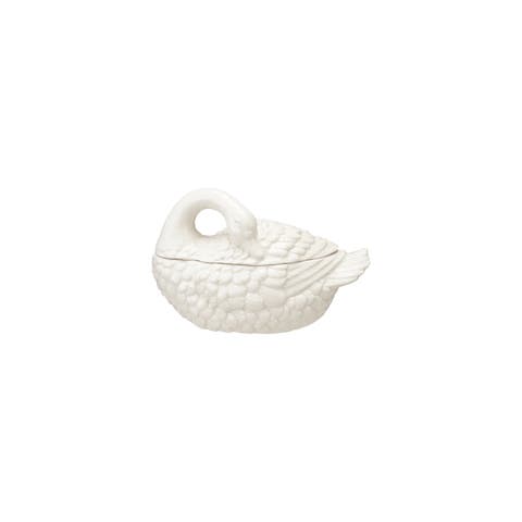 Swan Silhouette Stoneware Jar