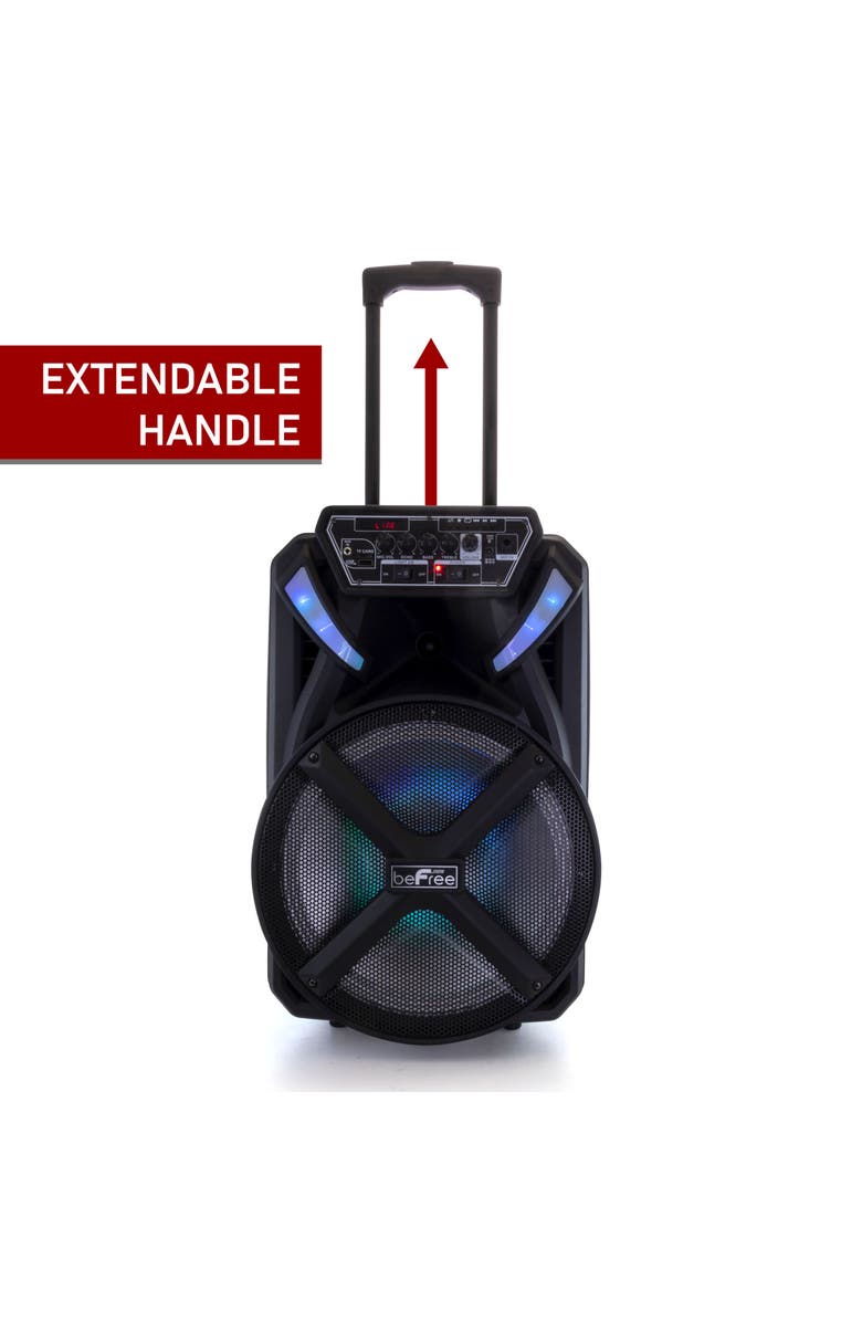 Befree Sound 12in Bluetooth Portable Rechargeable Party Speaker, Alternate, color, Black