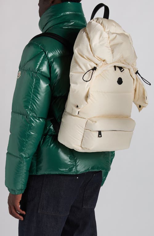 Moncler Caradoc Puffer Backpack In White