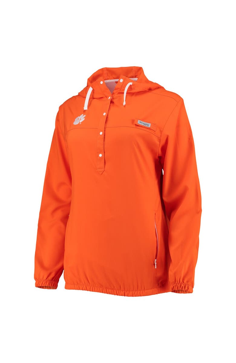 Columbia Women's Columbia Orange Clemson Tigers Tamiami Sun-Protection Omni-Wick Pullover Hoodie, Alternate, color, 