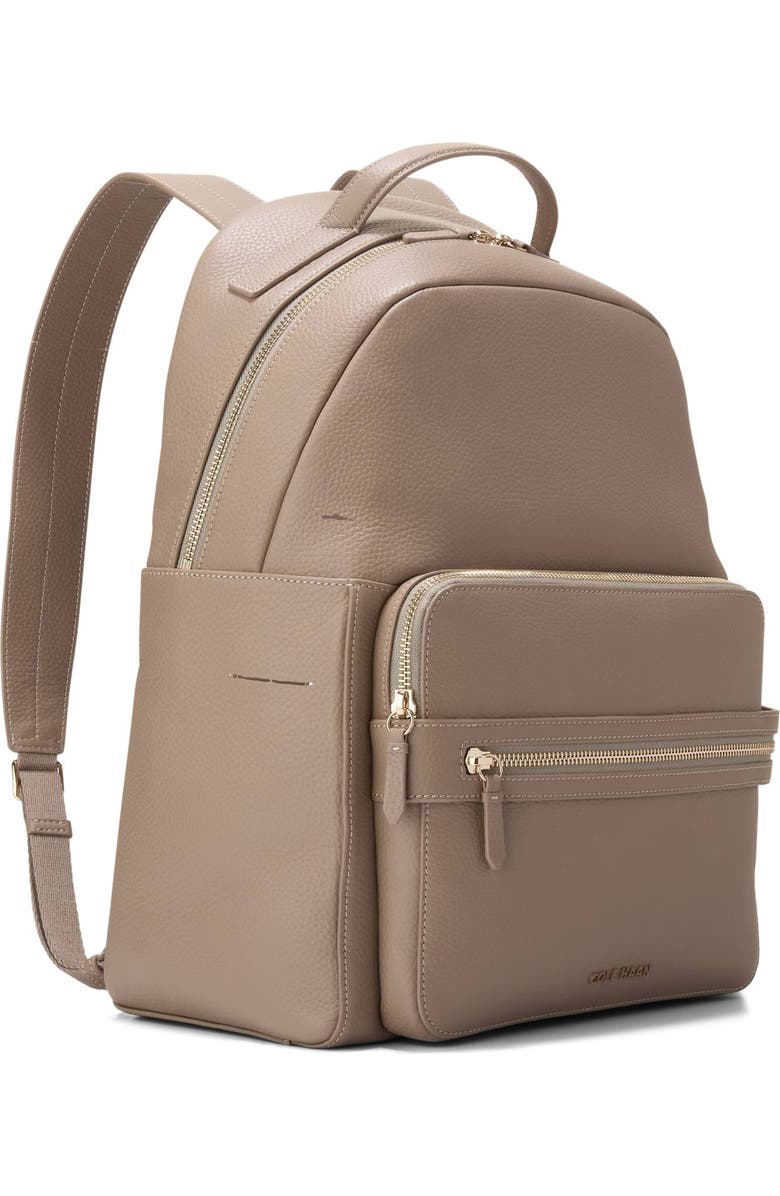 Cole Haan Davis Leather Backpack, Alternate, color, Irish Coffee