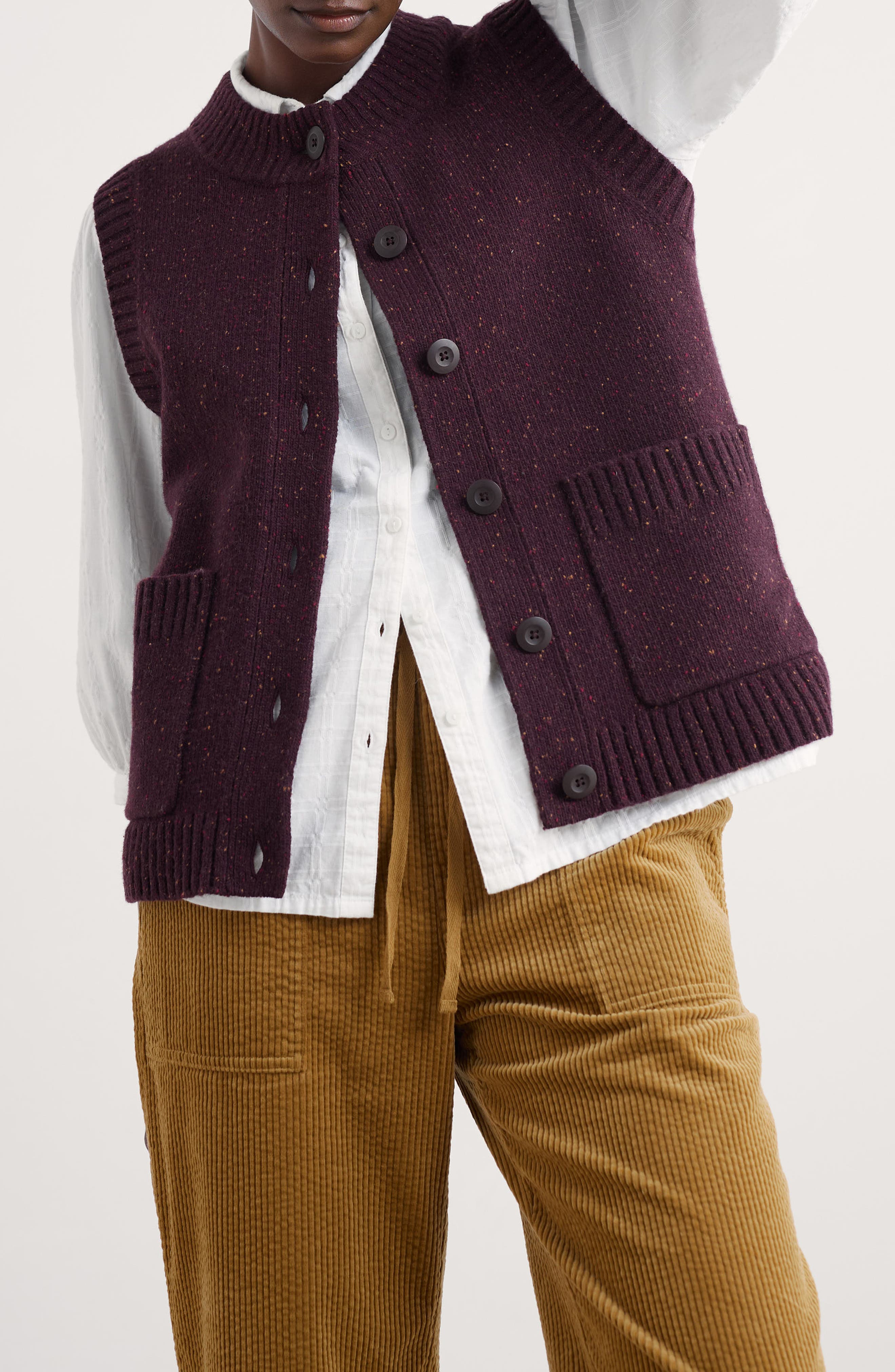 selected KNIT MELANGE DARK HELLEBORE