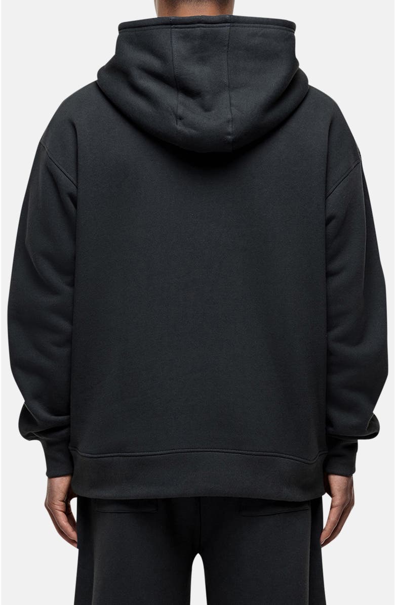 Good For Nothing Pirate Black Oversized Hoodie, Alternate, color, Black