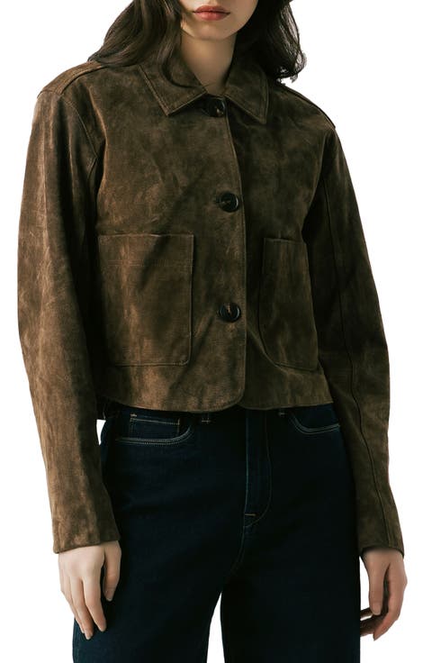 Suede Crop Jacket
