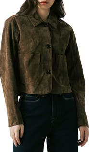 BLANKNYC Suede Crop Jacket