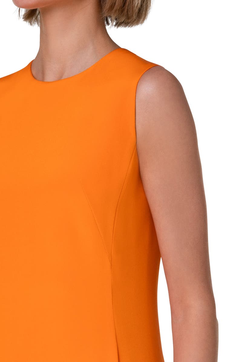 Akris Sleeveless Silk Crepe A-Line Gown, Alternate, color, 