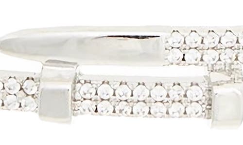 Juvell Pavé Nail Bangle Bracelet In Brown