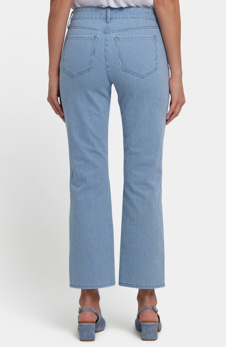 NYDJ Marilyn Stripe Ankle Straight Leg Jeans, Alternate, color, Villa Vista Stripe