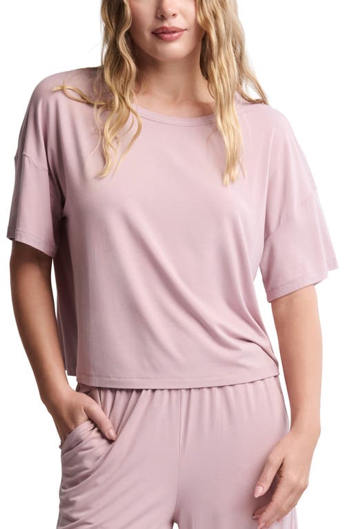 Barefoot Dreams Boxy Jersey T-shirt In Pink