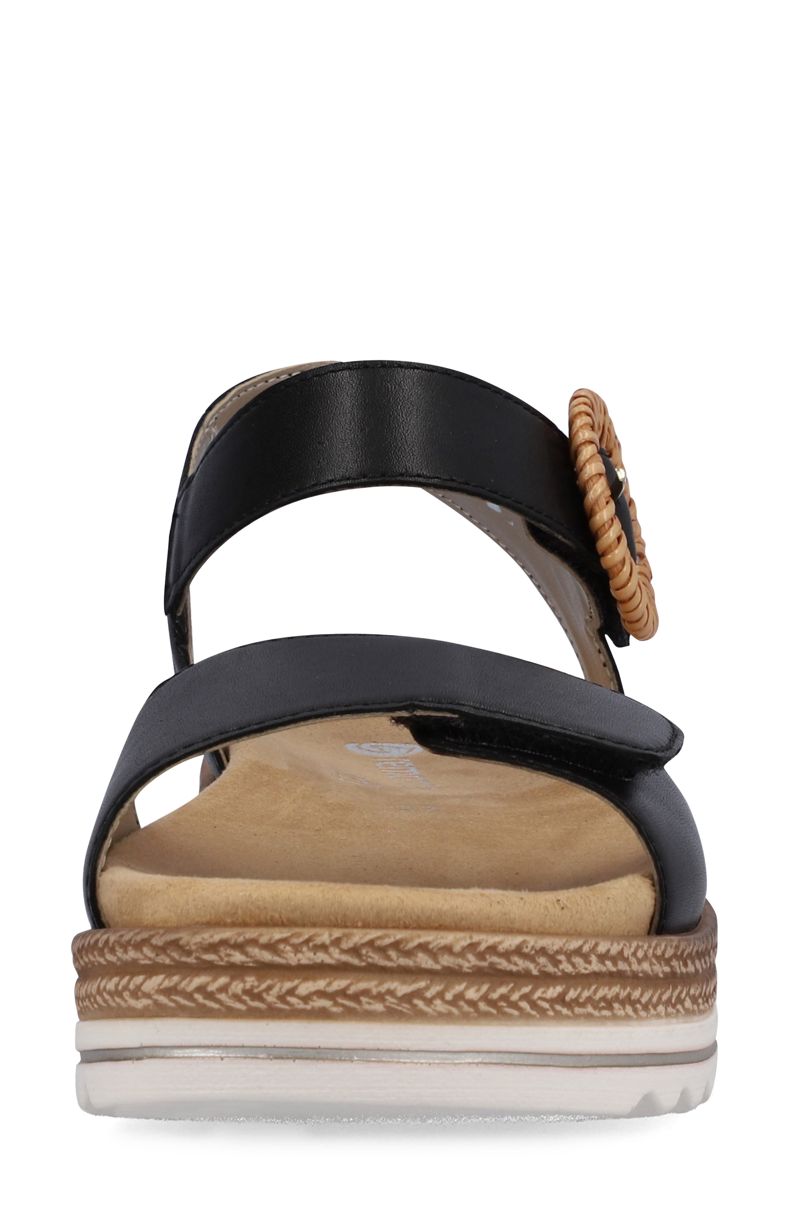 REMONTE Jocelyn 52 Sandal, Alternate, color, Black